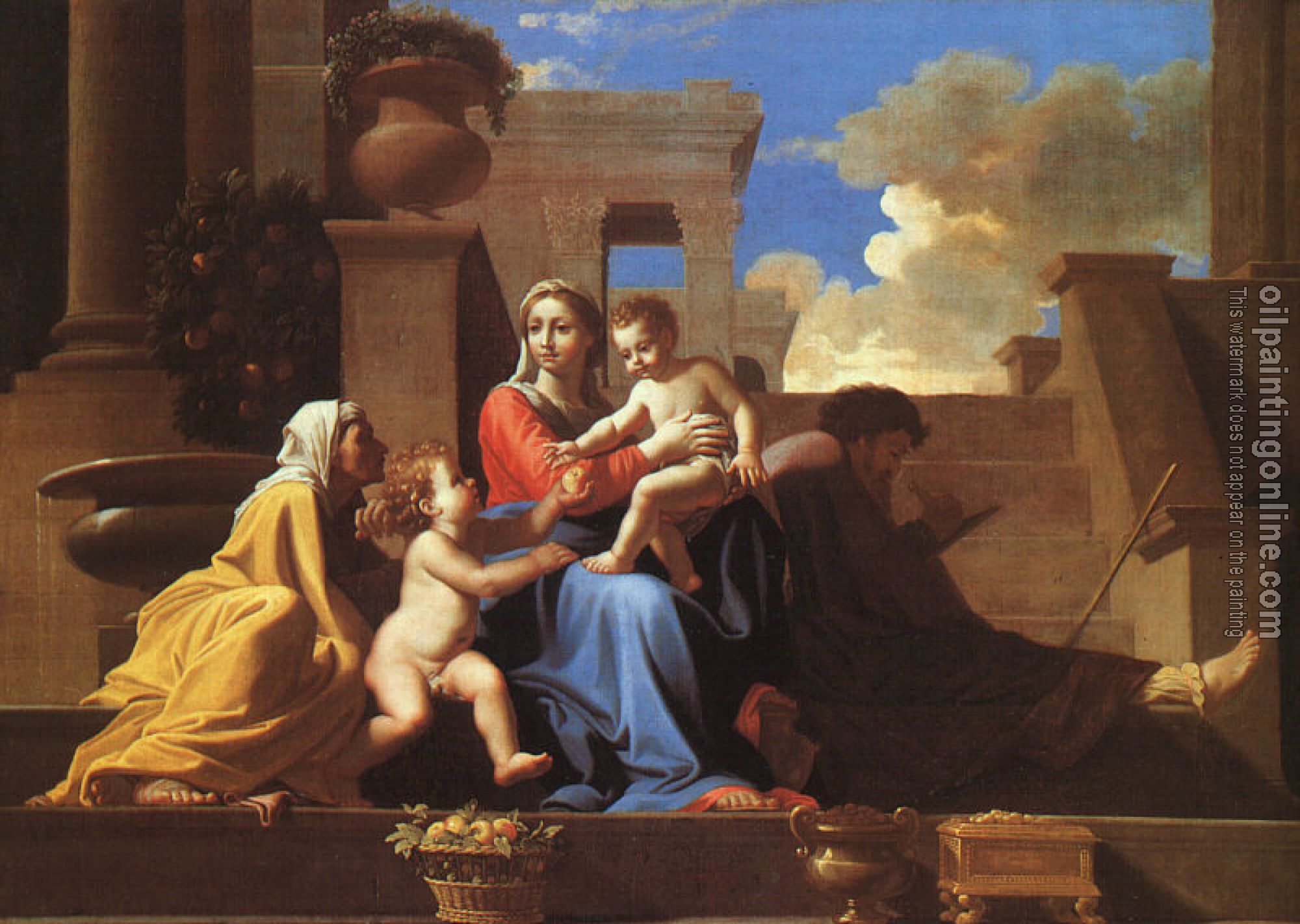 Poussin, Nicolas - Holy Family on the Steps